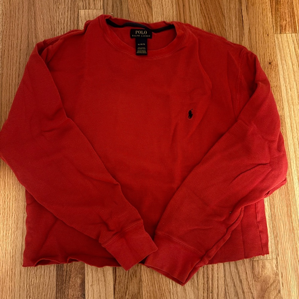 Polo by Ralph Lauren Vibrant Red Crewneck Shirt